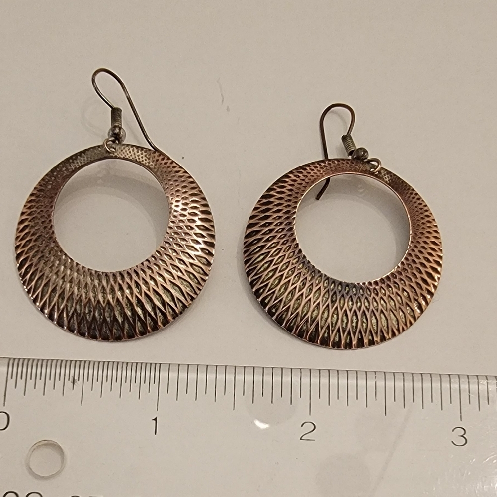 Copper Hoop Earrings